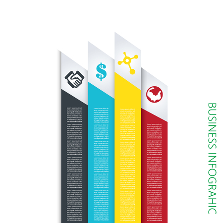 Infographic Design Illustration on white backgroundのイラスト素材