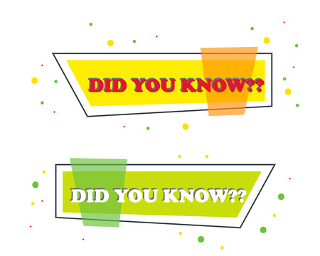 Did You Know Shape Designのイラスト素材