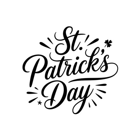 Saint patrick's day. Vector Design Isolated on White Backgroundのイラスト素材