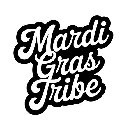 Mardi Gras Tribe. Vector Design Isolated on White Backgroundのイラスト素材