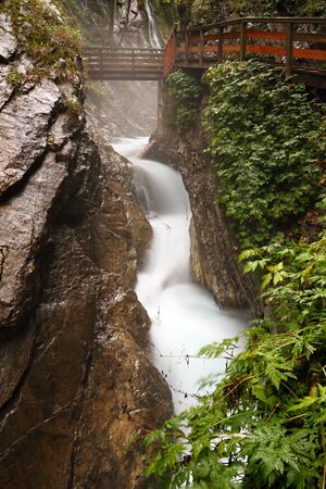 rapid brook in the bavarian alps