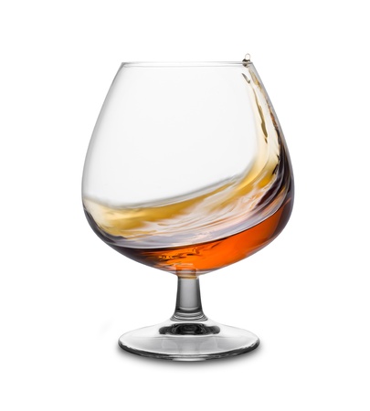 a glass of cognac の写真素材
