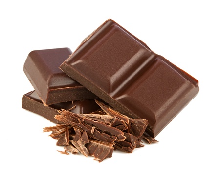 stack of dark chocolateの写真素材