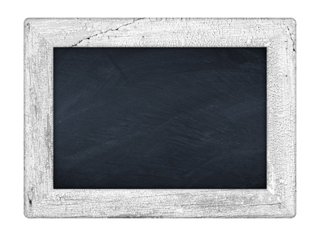 little chalkboard with white wooden frameの写真素材