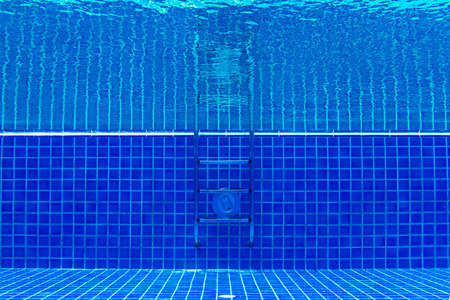 underwater photo of a swimming pool
