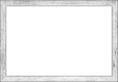 3to2 ratio white wooden retro vintage  picture or blackboard chalkboard frame isolated  backgroundの写真素材
