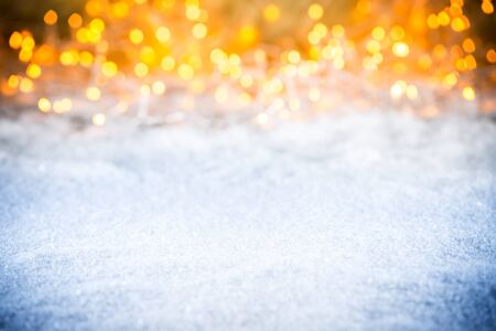 christmas xmas empty bokeh background pattern decoration illuminated bright lights nobodyの写真素材