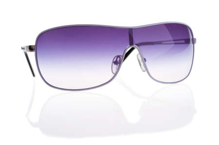 Sun glasses on the white backgroundsの写真素材