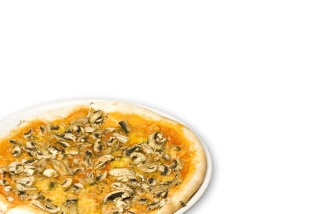  Pizza isolated on white background の写真素材