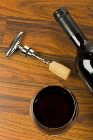 red wine in glass gobletの写真素材