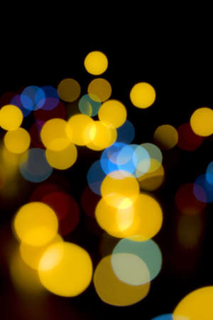Color abstract lights in black backgrounds
