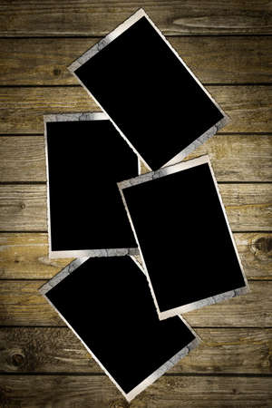 Vintage Wood Background and frames の写真素材