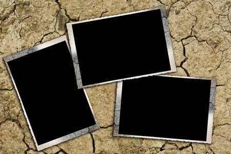 Abstract scraped grunge background and frames の写真素材