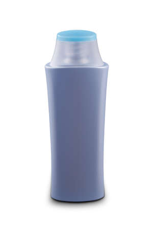 Shampoo bottle isolated on white の写真素材