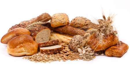 Assortment of different types of breadの写真素材