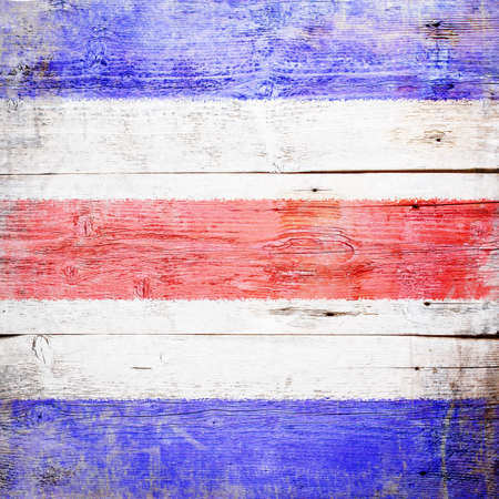 Charlie, international maritime signal flag painted on grungy wood plank background の写真素材