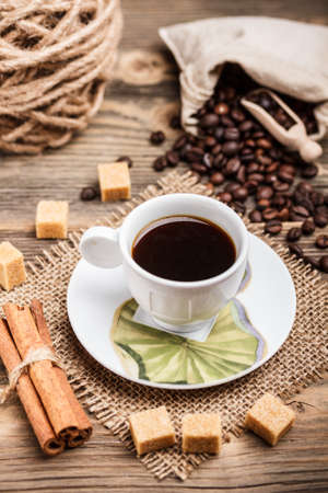 Still life with coffee cupの写真素材