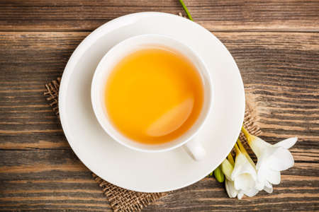 Still life with tea cupの写真素材