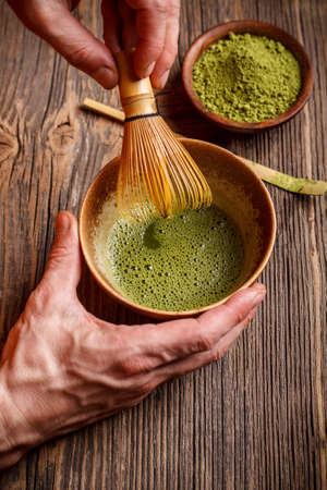 Tools used for japanese tea ceremonyの写真素材