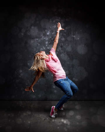 Young woman hip hop dancerの写真素材