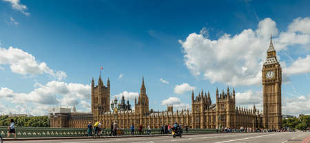 Big Ben and House of Parliament, London, UK on August 13, 2014のeditorial素材