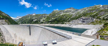 Concrete dam wall of Maltatal, Austriaの写真素材