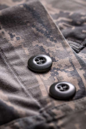Shirt with camouflage pattern, close up shot