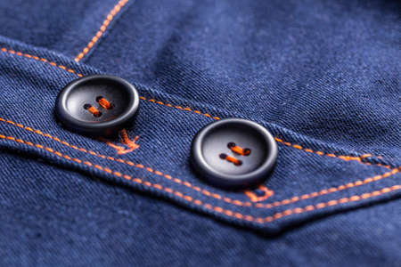 Blue jeans skirt with design buttoms