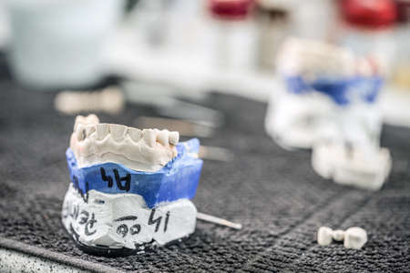 Table of dental technician workplace