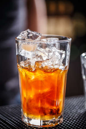 Fresh cocktail with orange juice and vodkaの写真素材