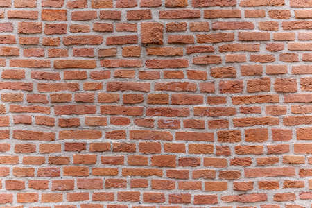 Old red brick wall texture background