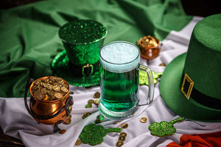 Irish festival symbol. Lucky concept. St. Patrick's day still life
