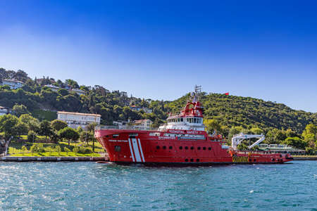 ISTANBUL, TURKEY - JULY 26, 2019: Rescue vessel Nene Hatun