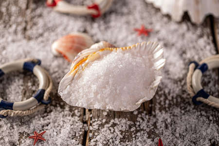 Sea salt crystalsの写真素材