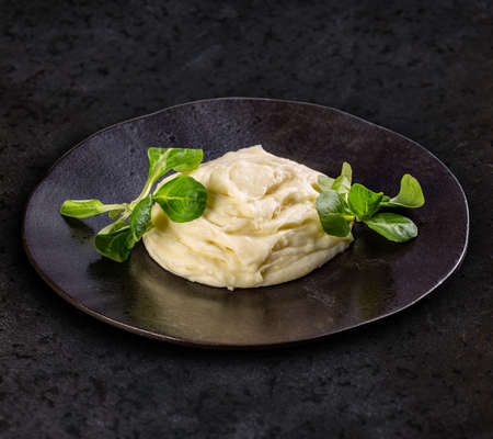 Portion of mashed potatoes