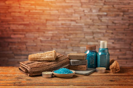 Composition of spa treatmentの写真素材