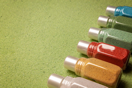 Various types of bath saltの写真素材