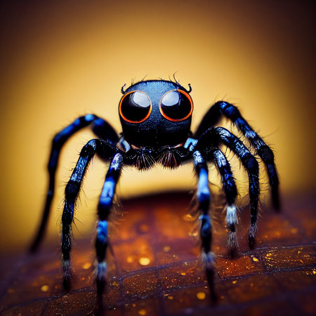 Watercolor spider insect animalの素材