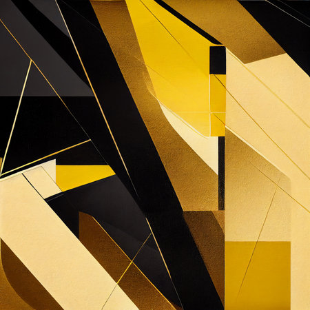 Golden polygonal 3D texture background. AI generated computer graphics. 3D rendering.の素材
