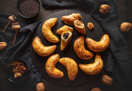 Bratislava rolls the best pastry in Slovakia served during the Christmas market seasonの写真素材