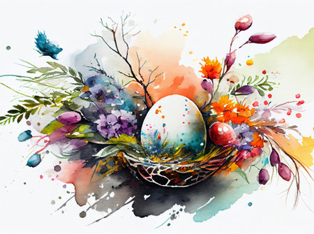 Happy Easter Day conceptの素材