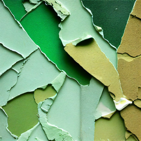 Concrete wall with cracked wallpaper, 3D illustration art designの素材