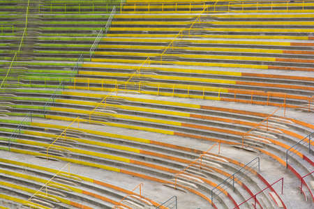 Empty rows in a stadium