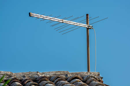 Aerial on Rooftopの写真素材