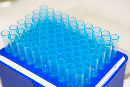 Plastic Vials in Chemical Laboratoryの写真素材
