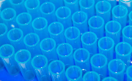 Plastic Vials in Chemical Laboratoryの写真素材