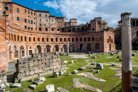 Forum Romanum in Rome in Italyの写真素材