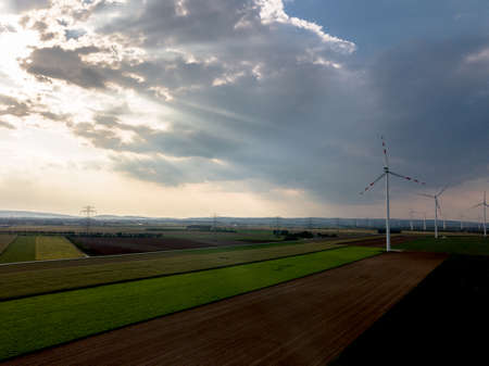 Wind Turbine for Renewable Energy on Field