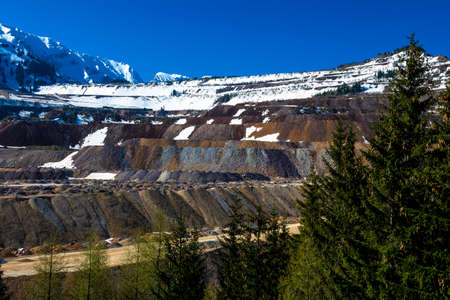 Open Cast Ore Mine At Erzberg In Austriaの写真素材