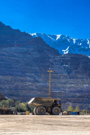 Heavy Truck At Open Cast Ore Mine